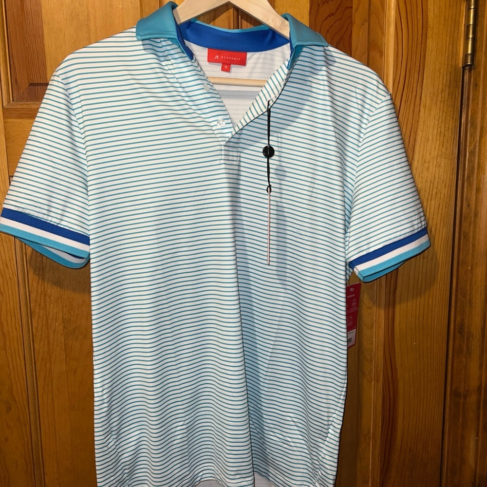 Redvanly Poirier Polo R2519 Curaçao NWT MSRP $110